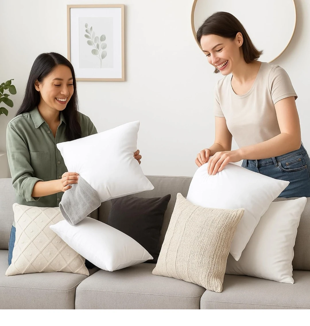 Lane Linen 18 x 18 Throw Pillow Inserts 2 Pack