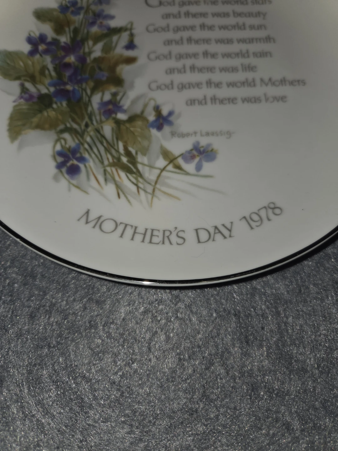 1978 Mother's Day Commemorative Porcelain Plate - photo 3