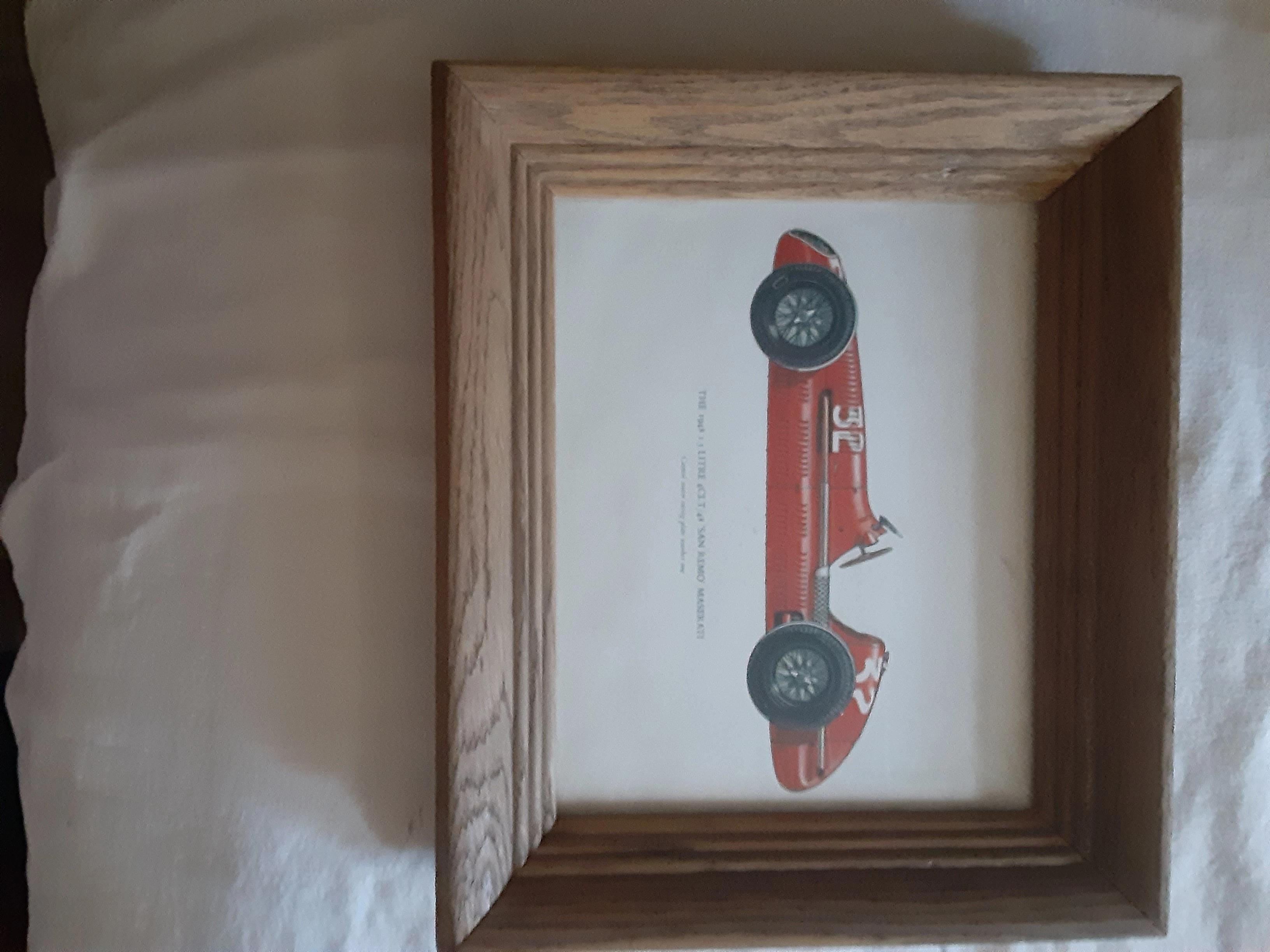 Framed 1948 Maserati San Remo Race Car Print
