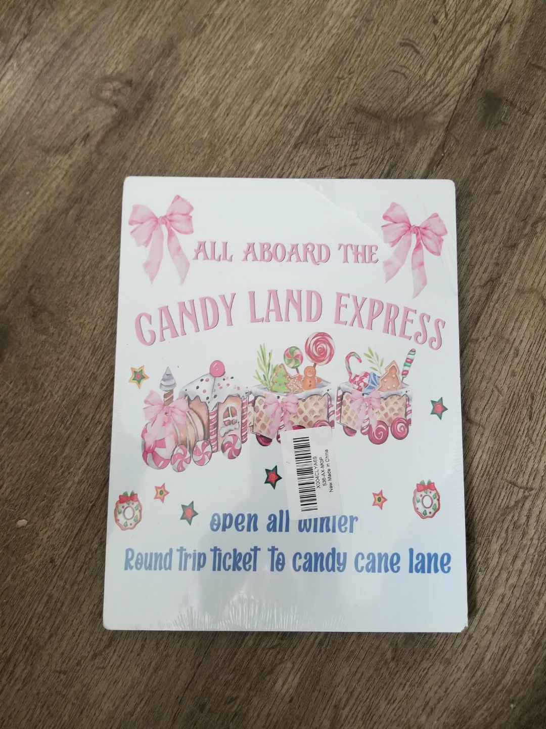 Candy Land Express Christmas Wall Sign