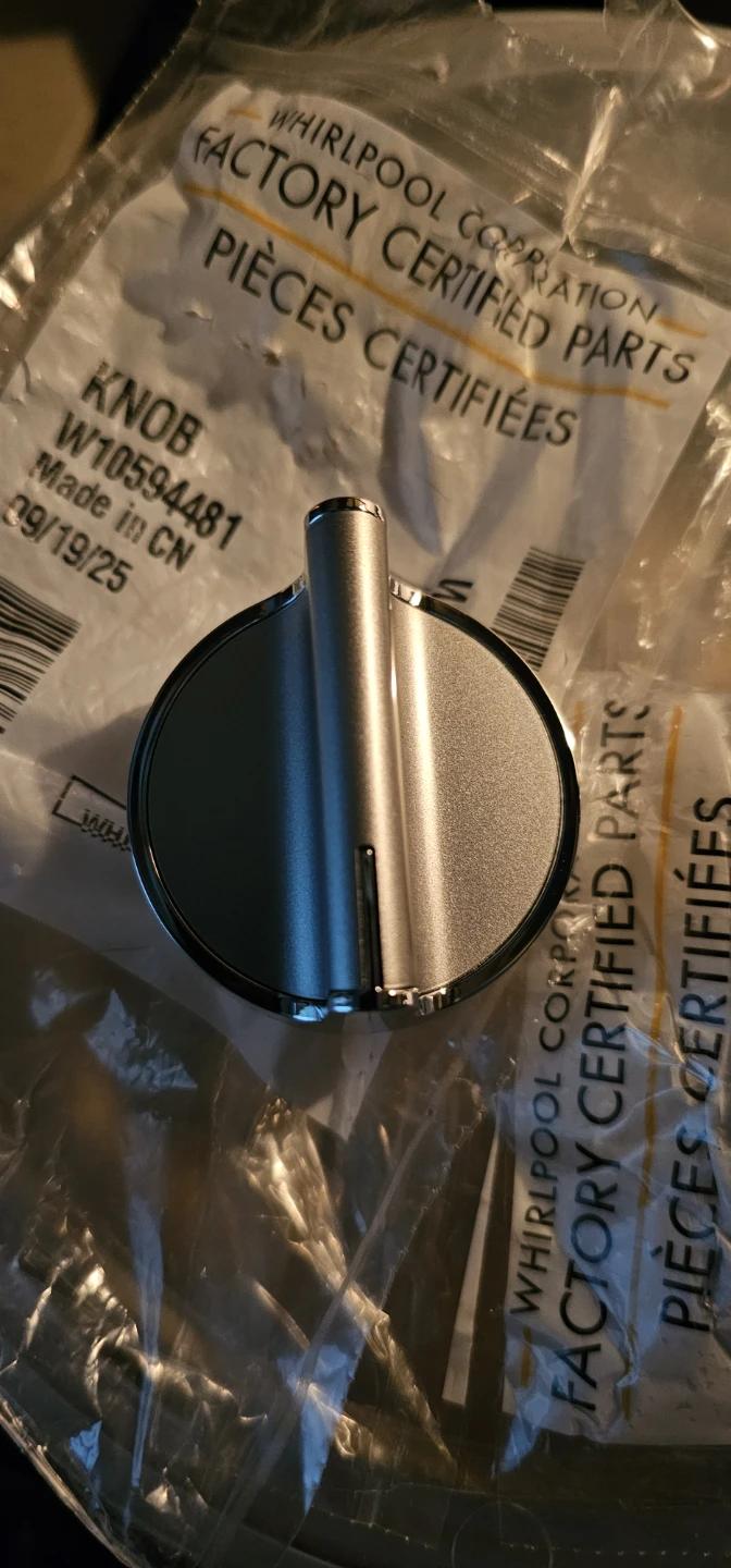 Two Whirlpool Factory Certified Knob W10594481 - photo 3