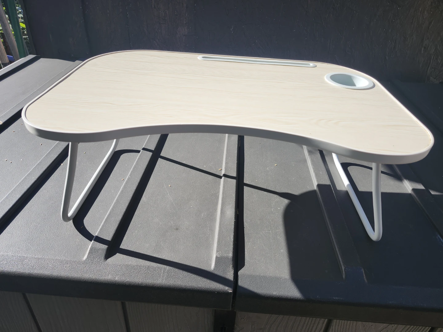 Portable Lap Desk with Cup Holder and Tablet Stand - photo 2