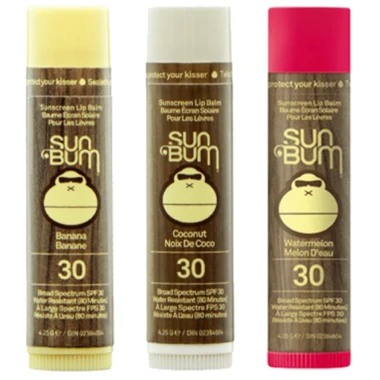 Sun Bum Sunscreen Lip Balm SPF 30 Trio Bundle