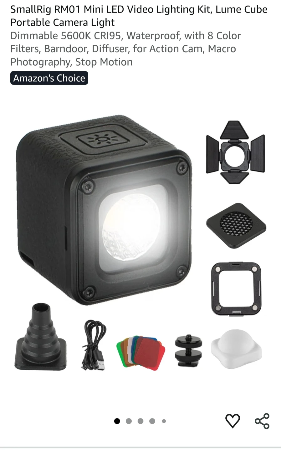 SmallRig RM01 Mini LED Video Lighting Kit - photo 5