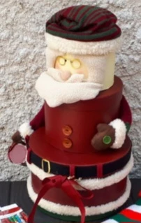 Santa Claus Decorative Stacking Gift Boxes - photo 2