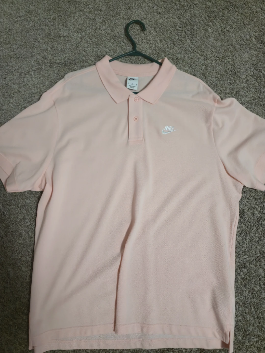 Nike Men's Polo Shirt Light Pink