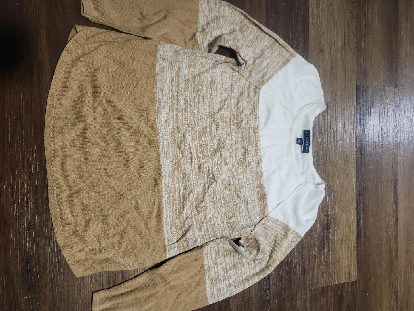 Karen Scott Colorblock Sweater