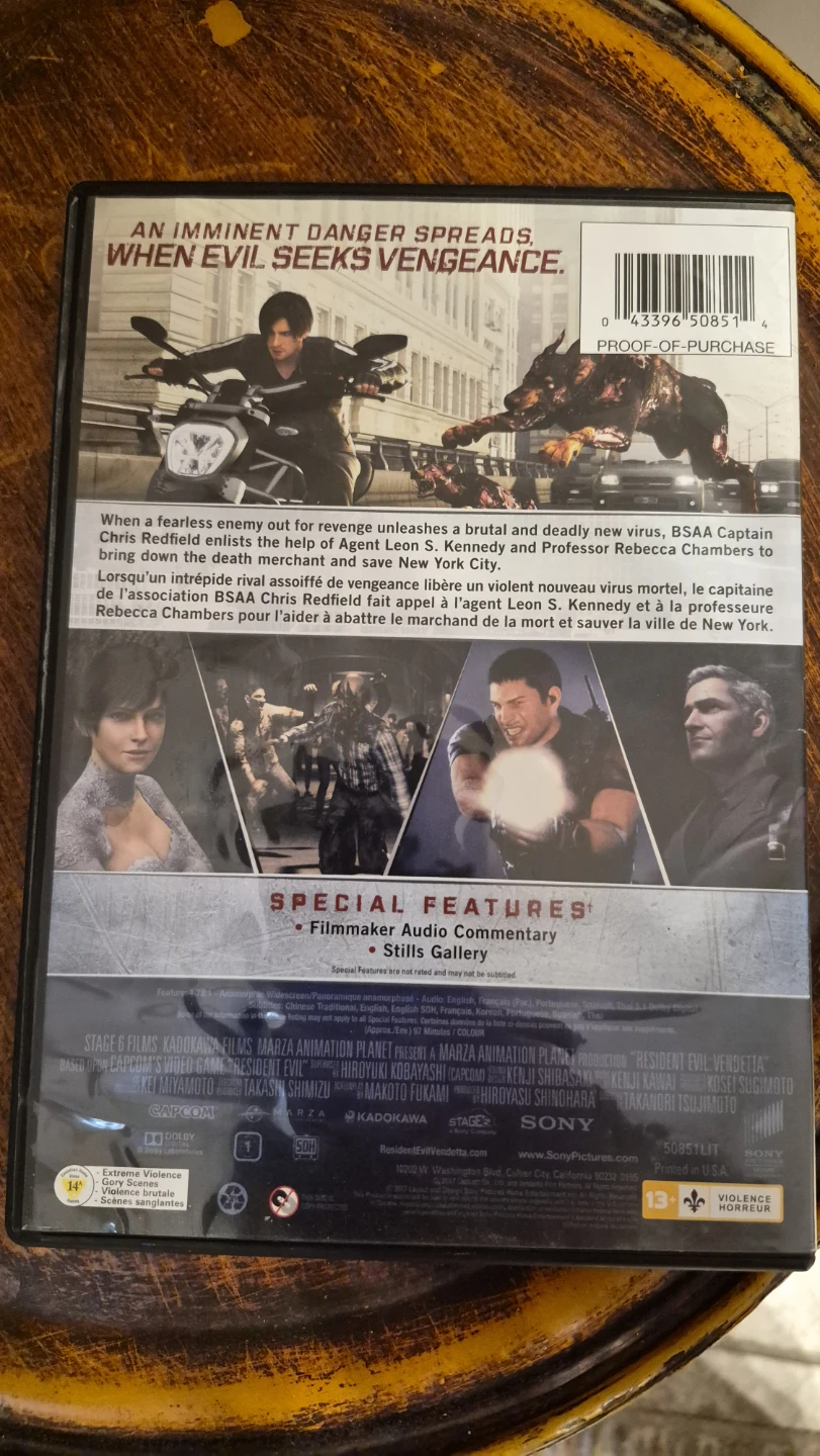 🏈Resident Evil: Vendetta DVD - photo 2