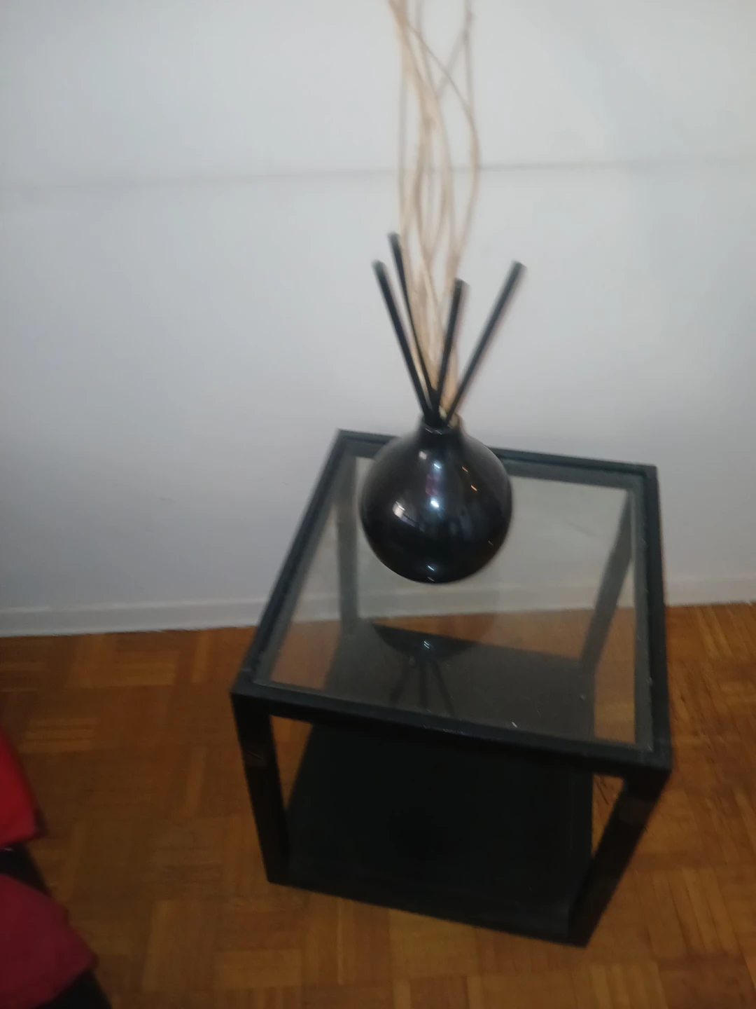 Black Glass Side Table-moving out sale! - photo 2