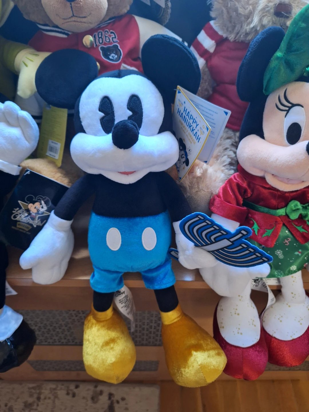 Disney Holiday Mickey Mouse Plush and F.A.O Schwarz bears - photo 5