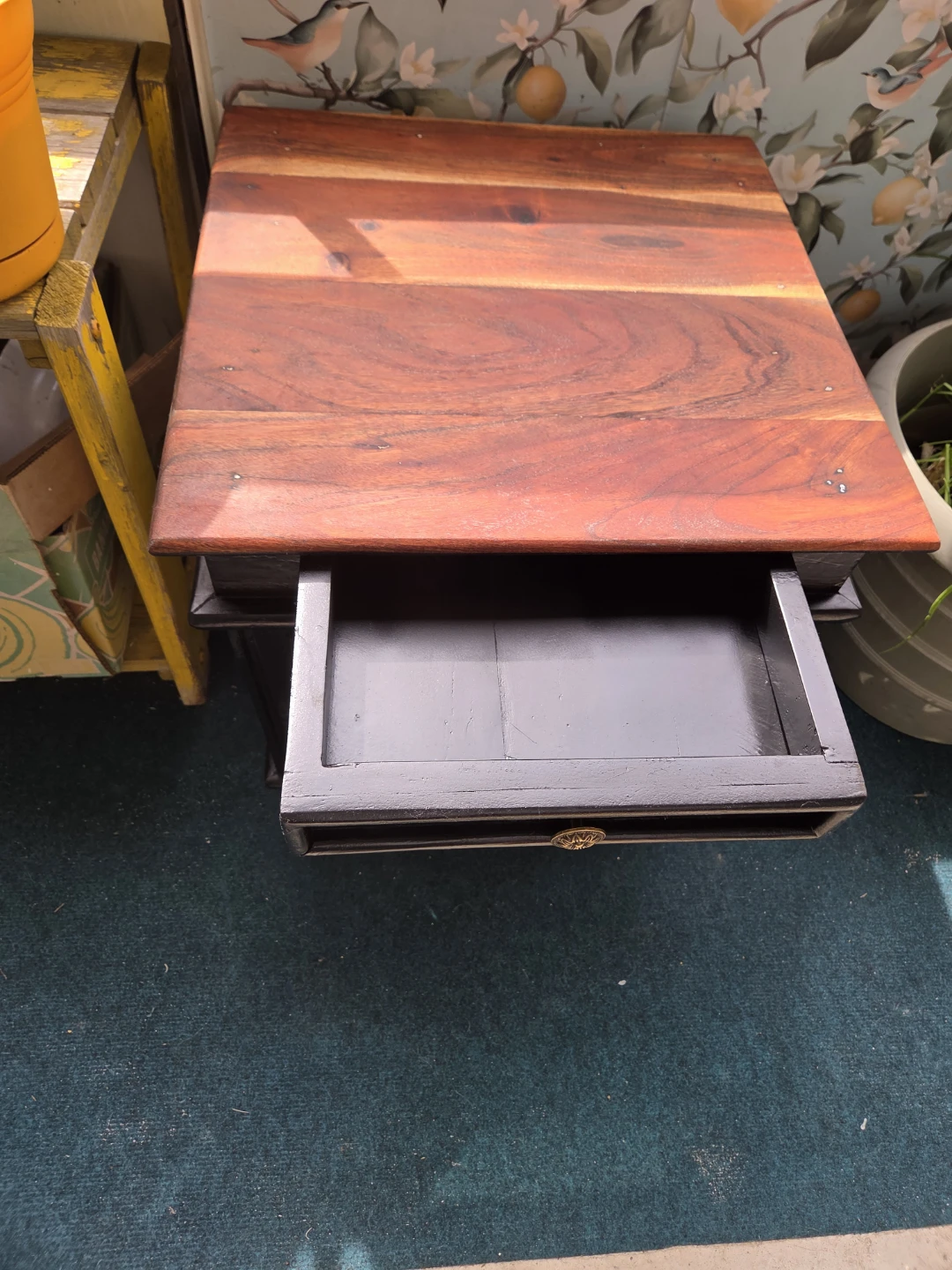 Wooden End Table with Drawer - photo 5