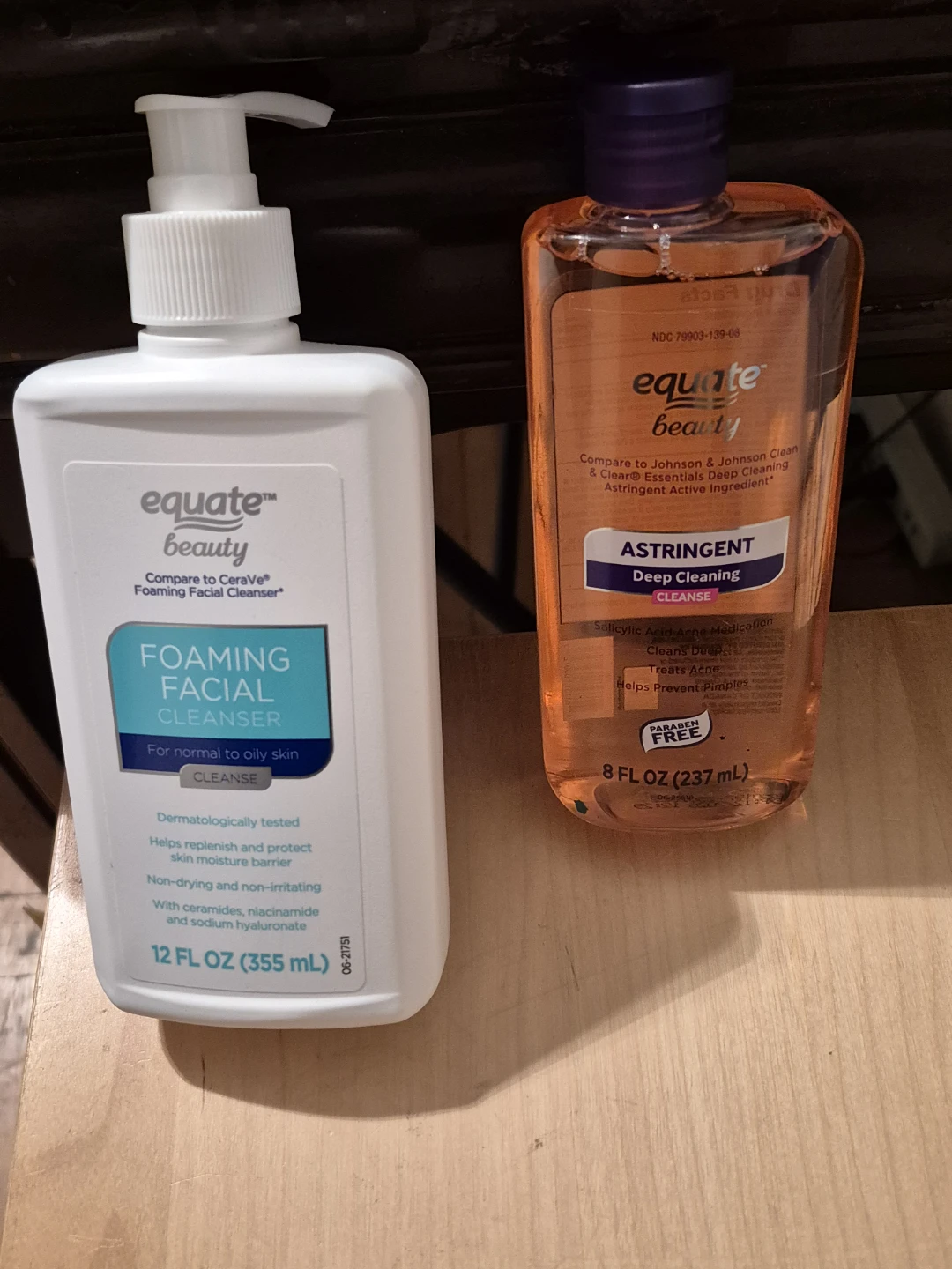 BN)Equate Beauty Foaming Facial Cleanser and Astringent
