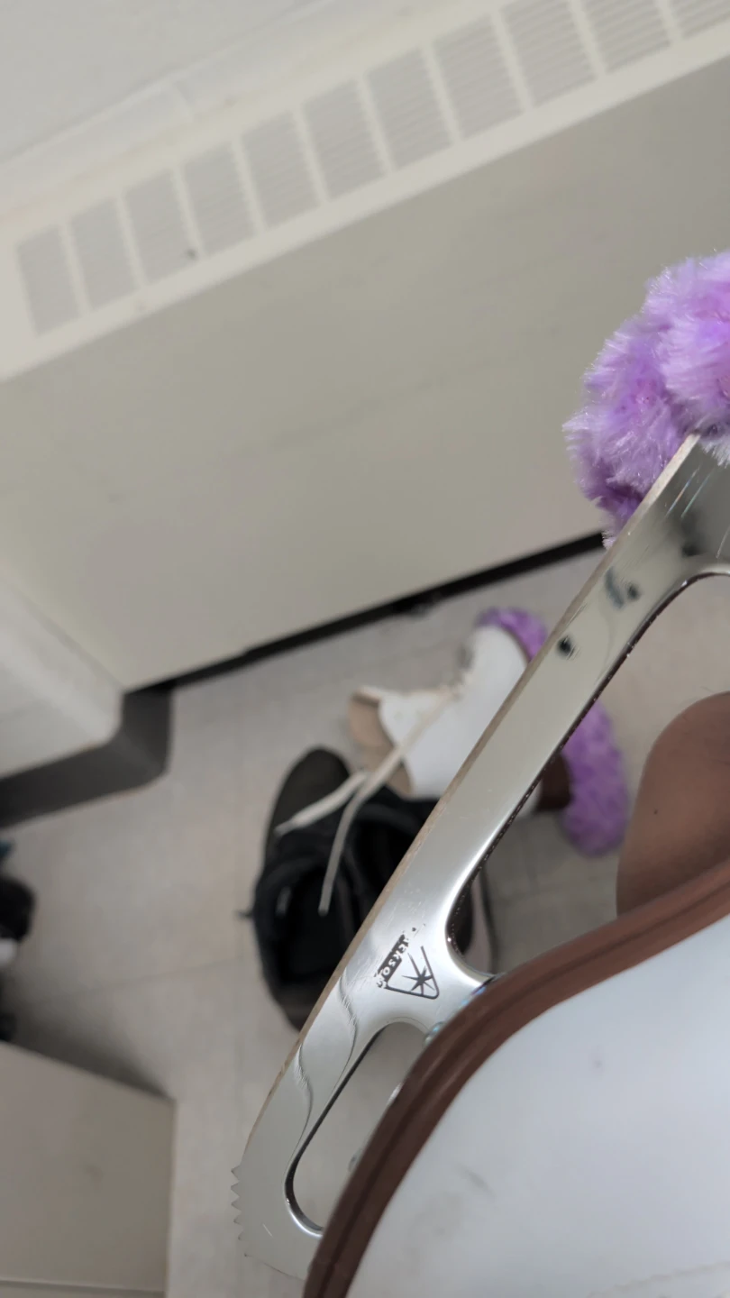Jackson White Figure Skates with Purple Blade Covers - photo 2