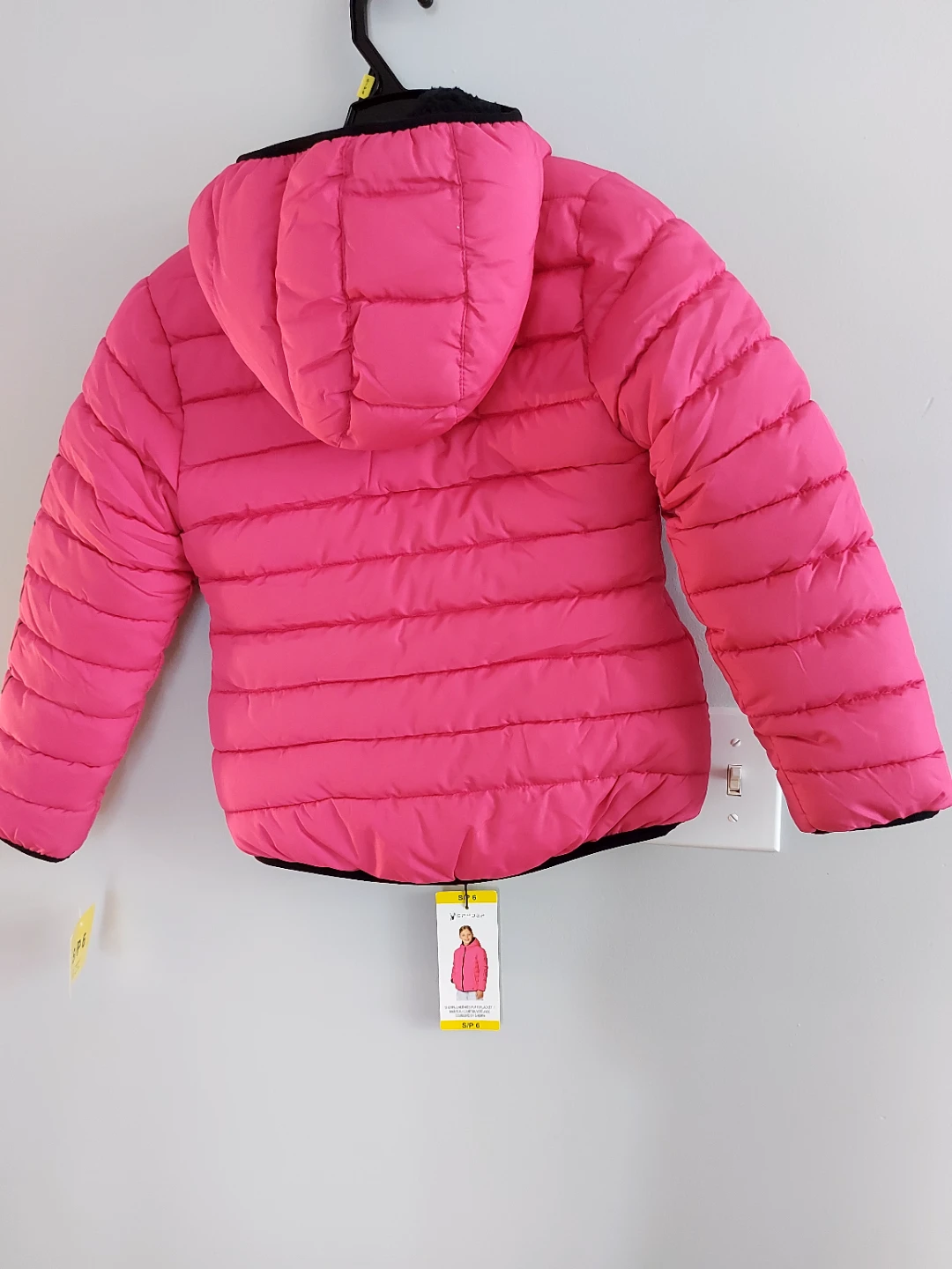 Spyder Kids Sherpa-Lined Puffer Jacket, Pink, Size 6 - photo 5