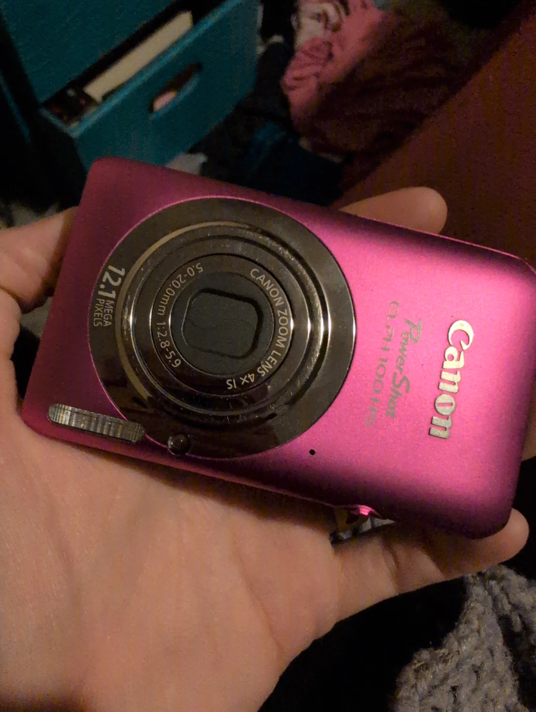 Pink Canon PowerShot ELPH 100 HS Digital Camera