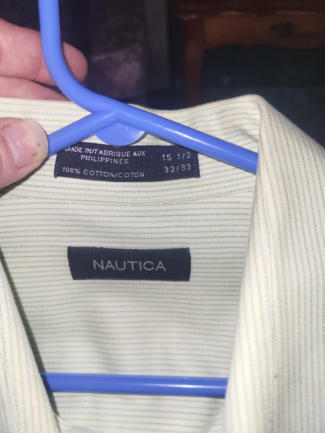 Nautica Light Green Striped Long Sleeve Shirt - photo 2