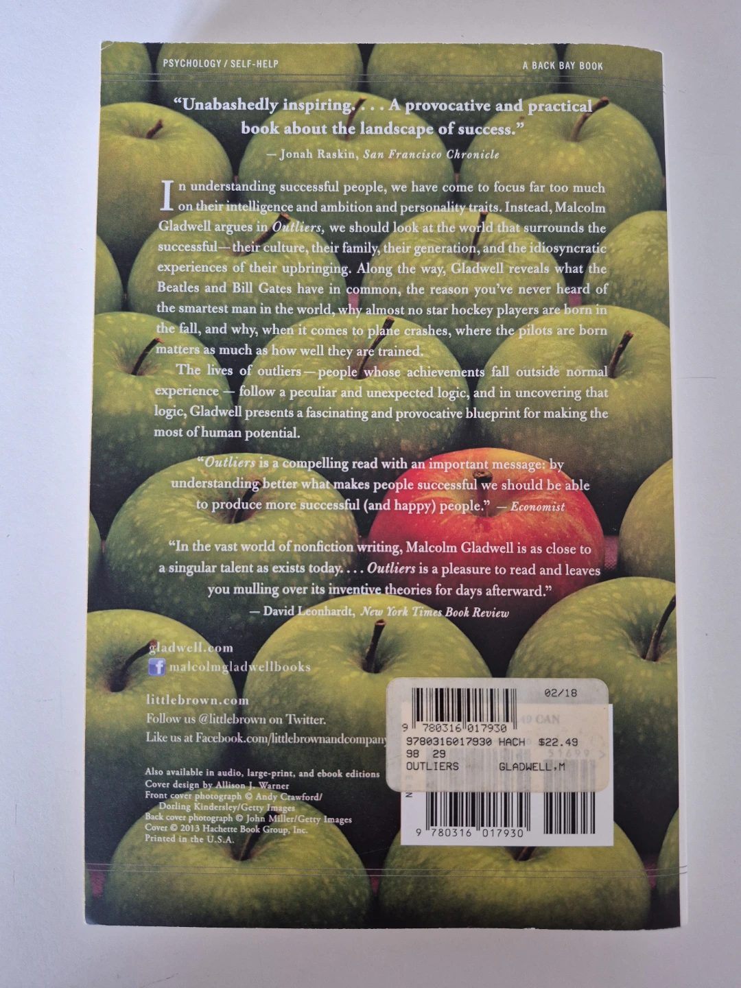 Outliers by Malcolm Gladwell AS NEW - photo 3