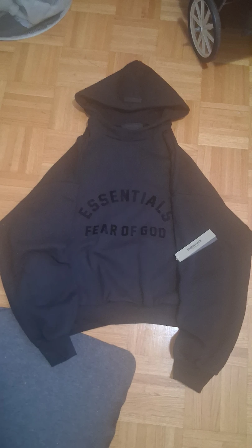 Black Essentials Hoodie