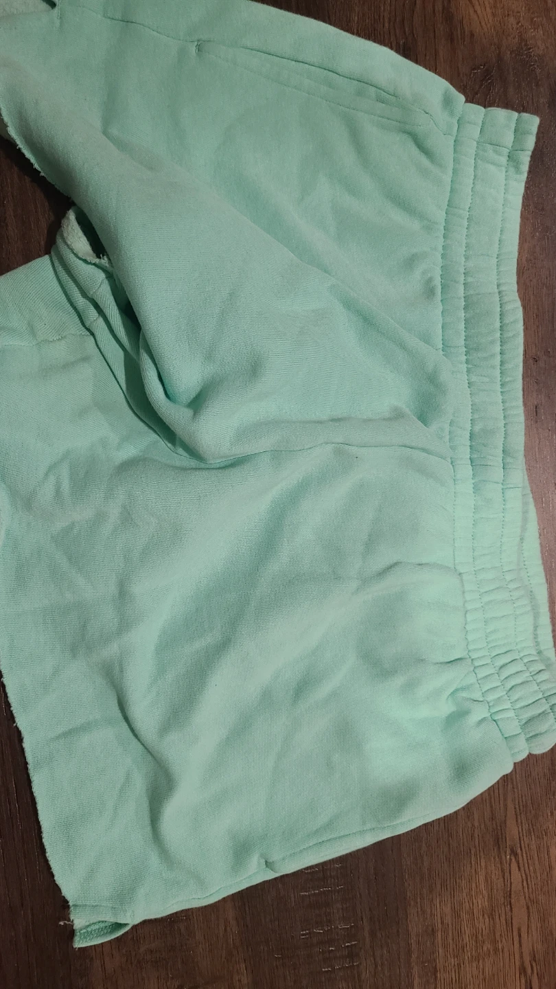 Mint Green Cotton Sweatshorts