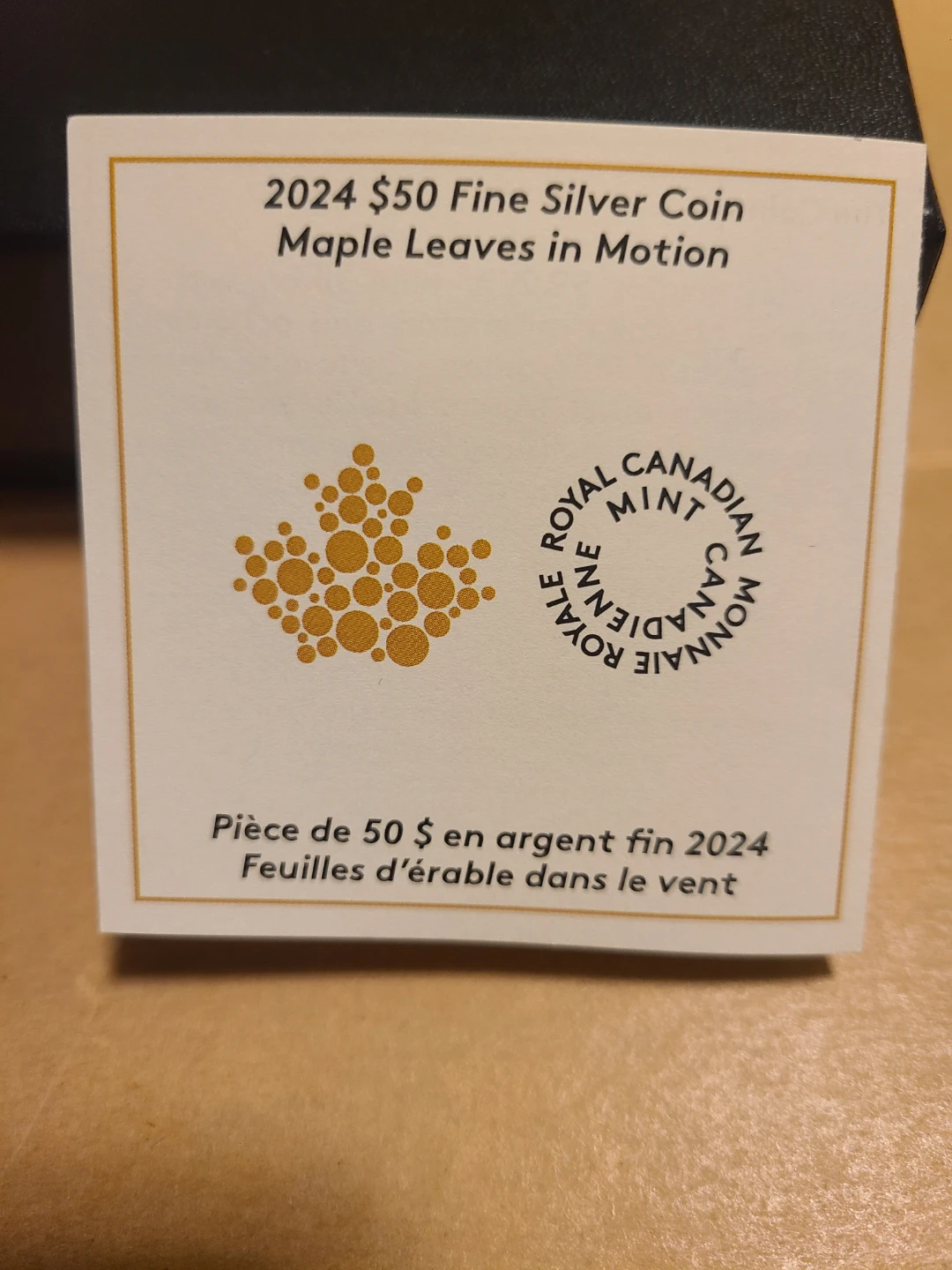 2024 $50 Fine Silver Coin Maple Leaves in Motion - photo 5