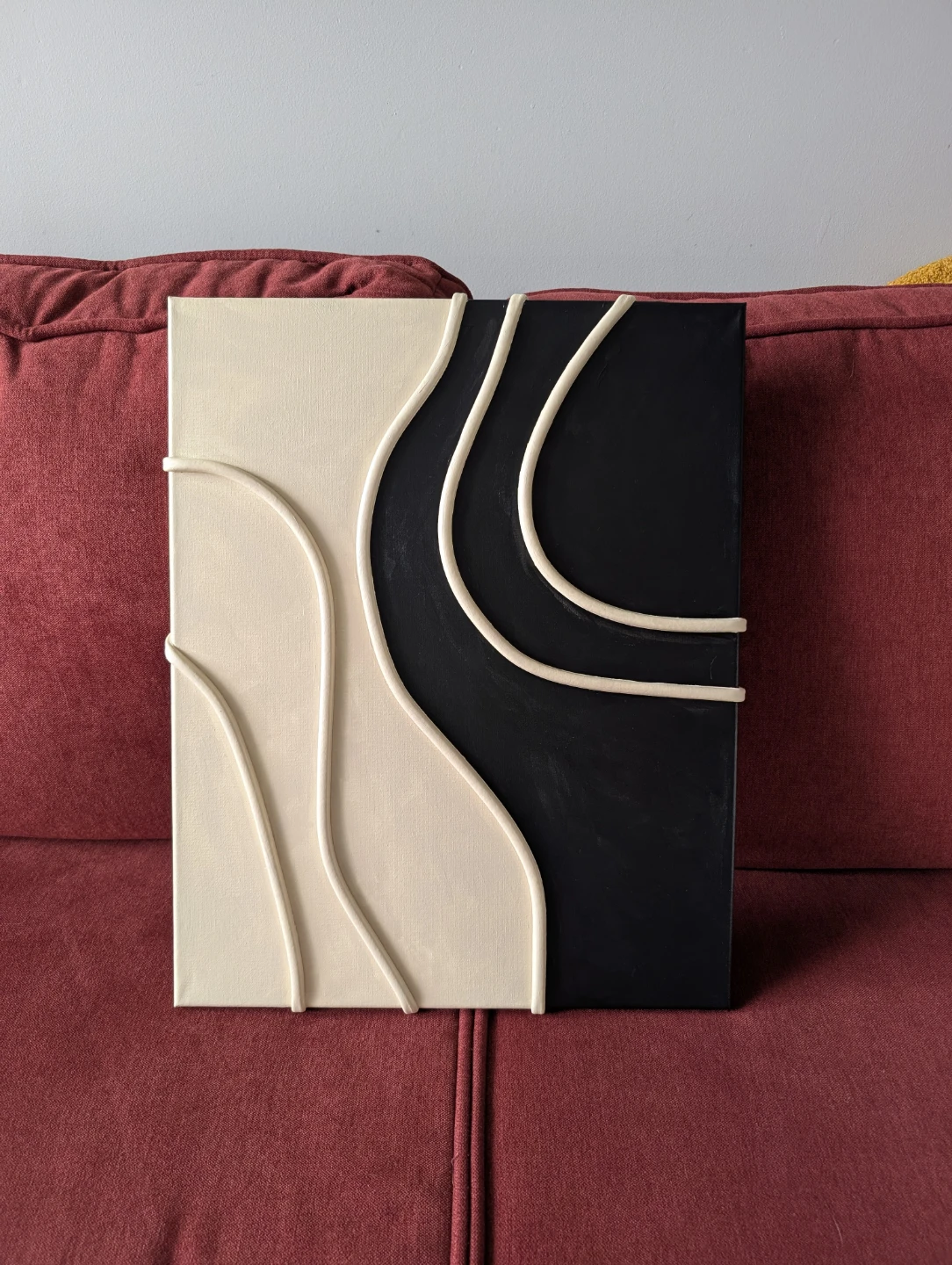 Handmade Abstract Textured Canvas Wall Art Set