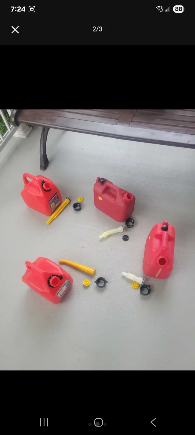 5L Red Gas Cans-$5 each - photo 2