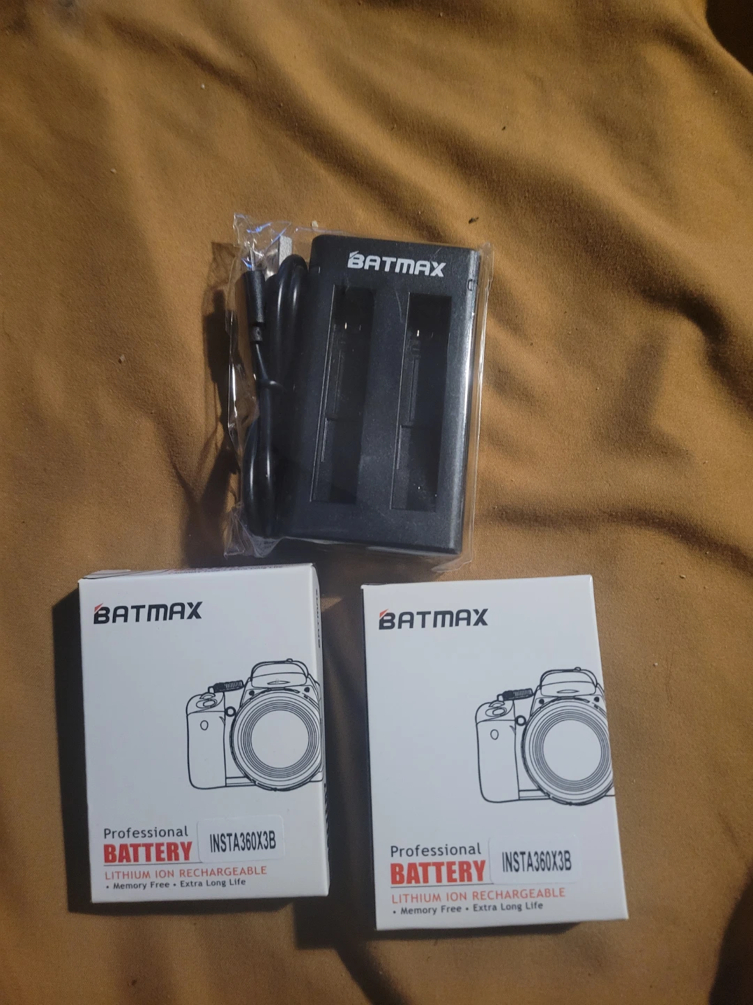 BATMAX Insta360X3B Professional  Batteries and Charger