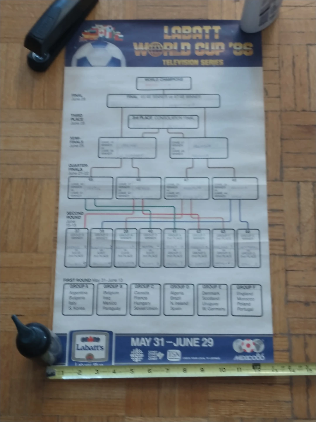 Labatt World Cup 86 Game Brackets - photo 4