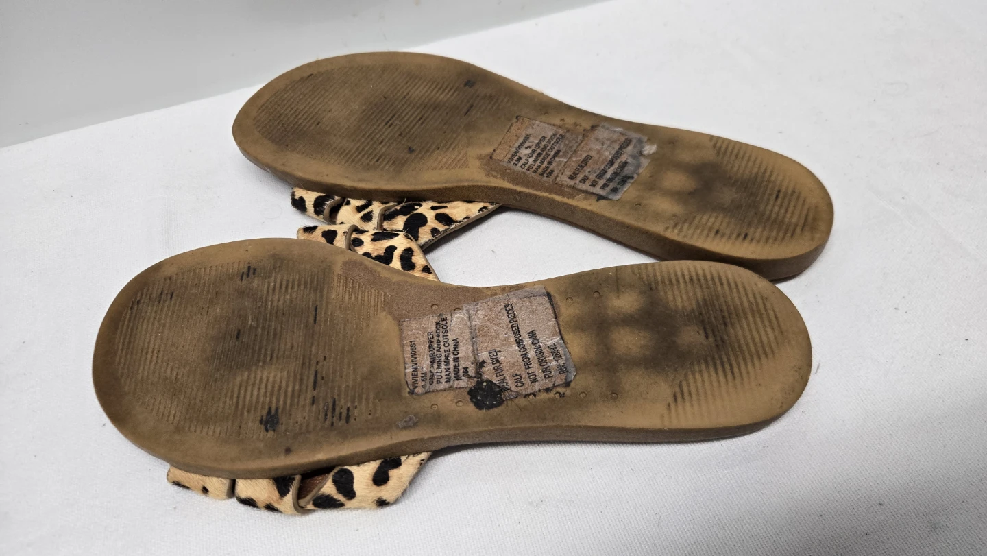 Steve Madden Women’s Brown Leopard Animal  Sandals 9.5 - photo 4