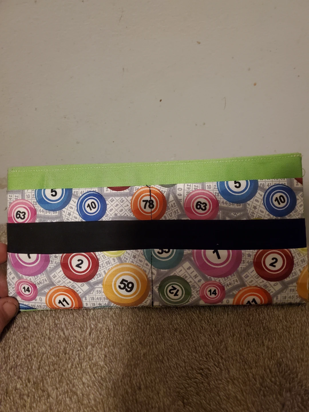 bingo balls card holder