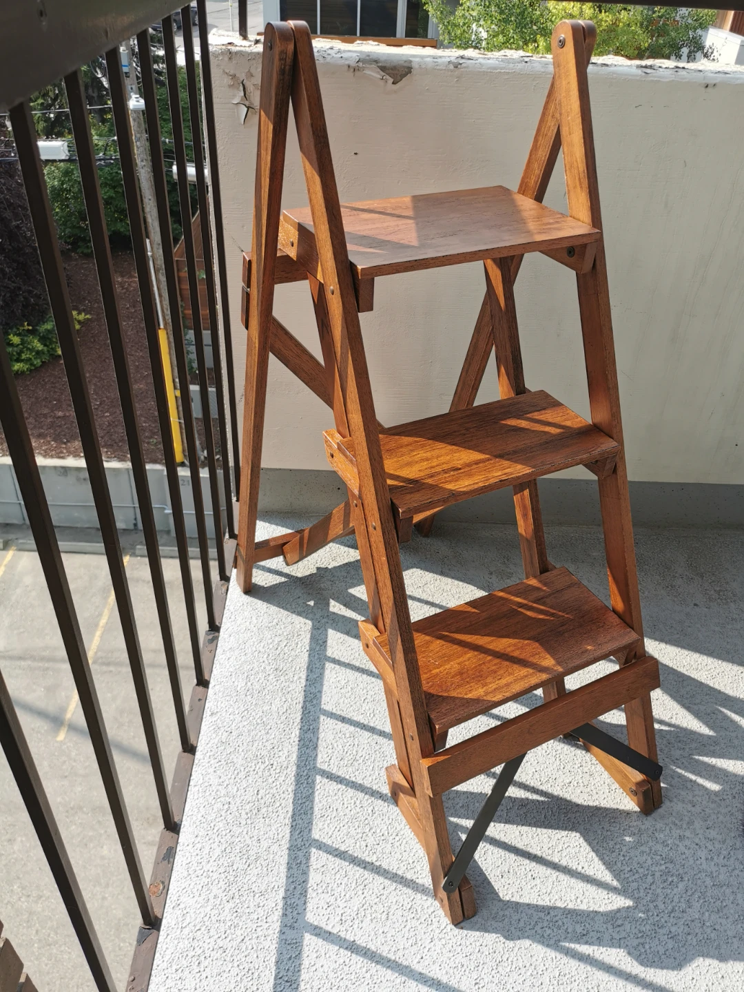 Pottery Barn Solid Hardwood A-Frame Ladder Display Shelf