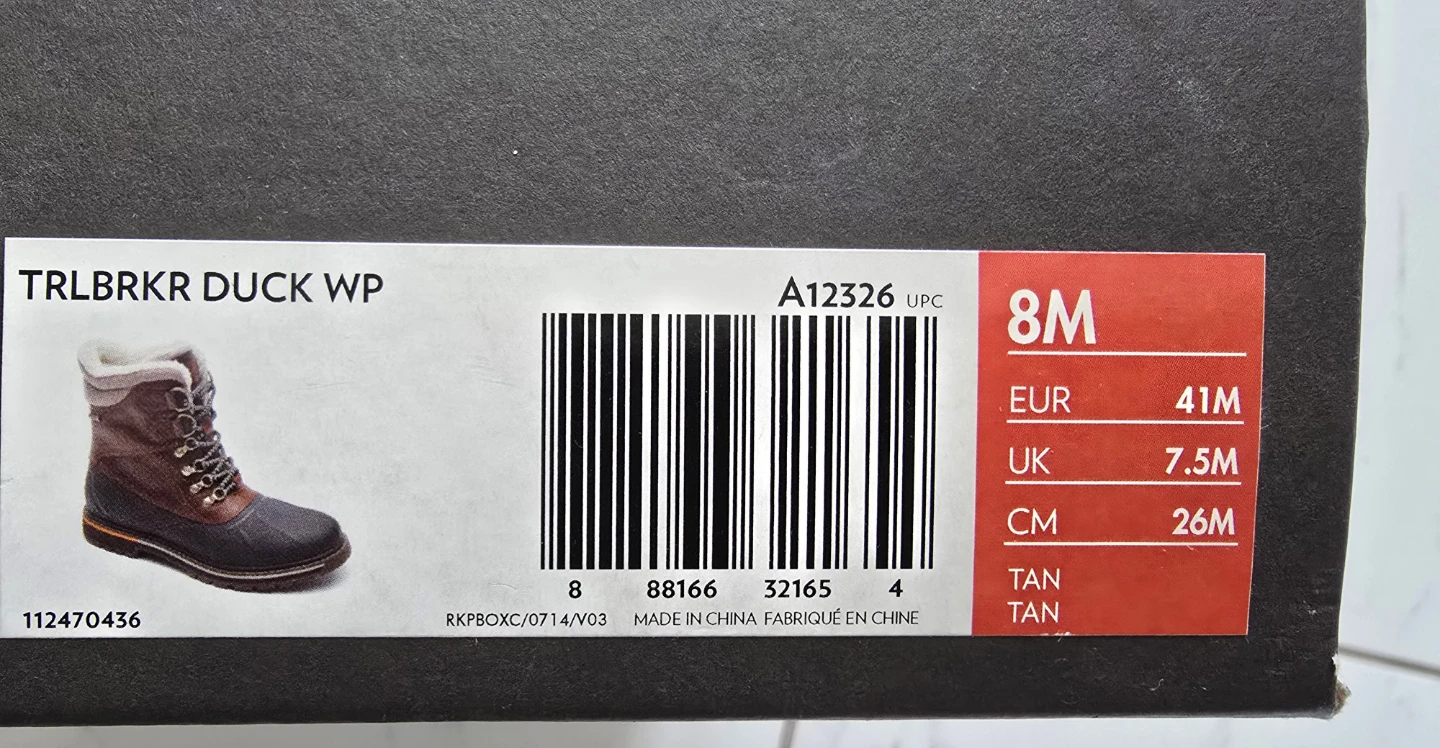Rockport TRLBRKR Duck Waterproof Boots - Size 8M