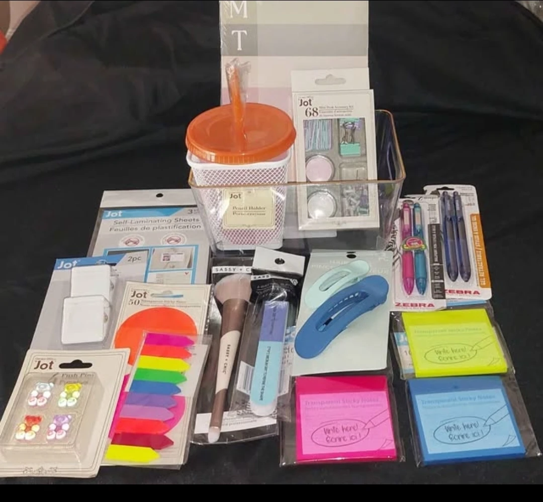 Assorted Stationery and Desk Accessory Bundle