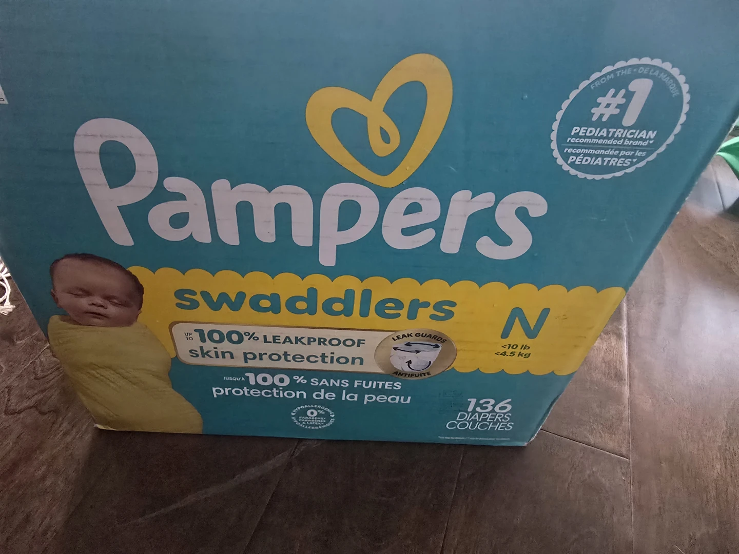 Pampers Swaddlers Size Newborn Diapers 136 Count - photo 2