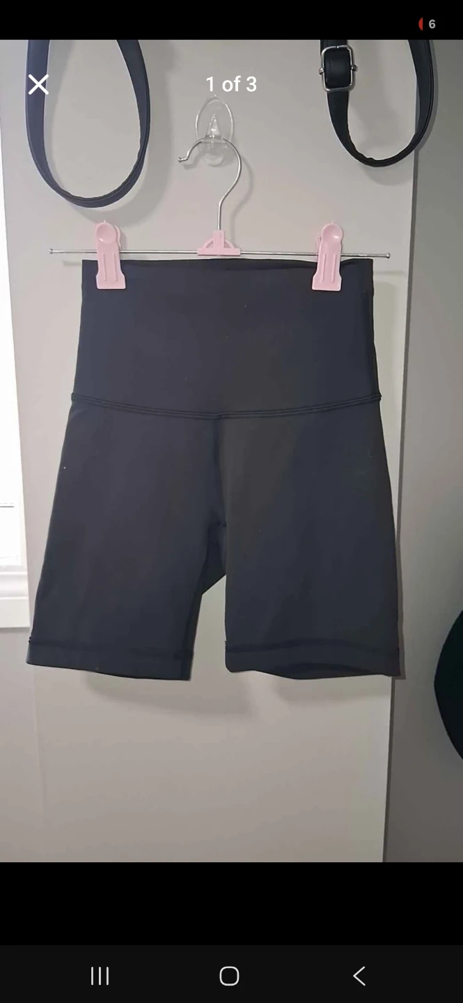 Lululemon Black High-Rise Shorts