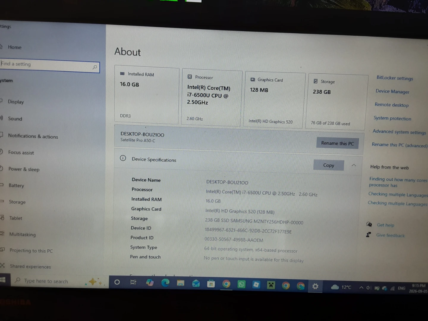 Toshiba laptop - photo 3