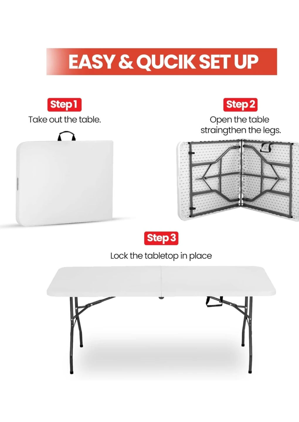 **OFFER** Sumo 6ft Folding Table - photo 2