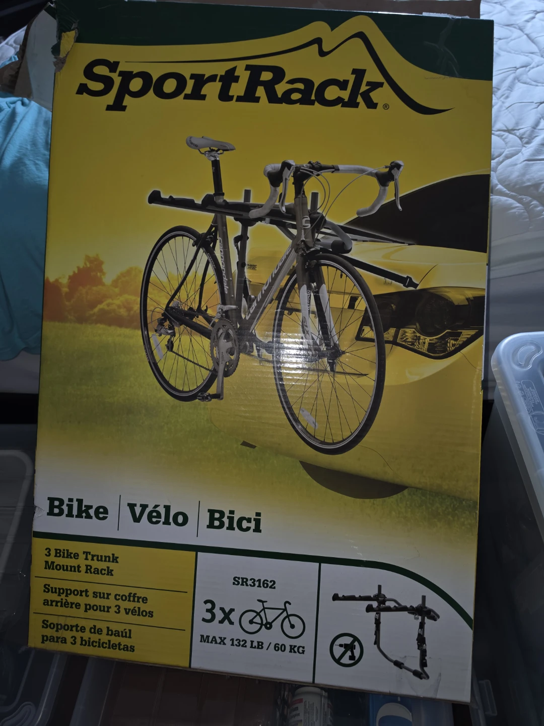 SportRack 3 Bike Trunk Mount Rack SR3162