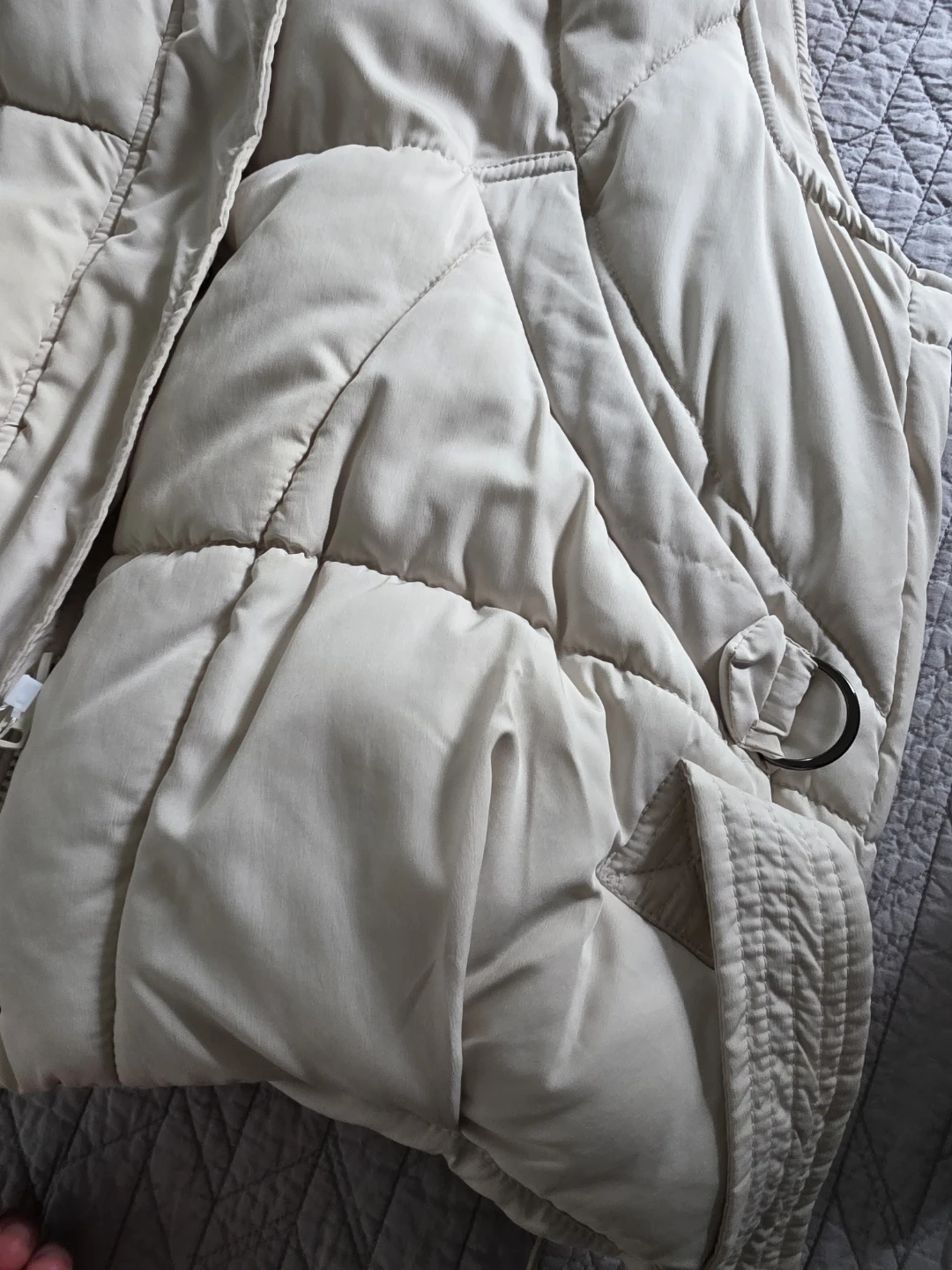Cream Puffer Vest – Size S – New with Tags 🤍Women/Girl - photo 2