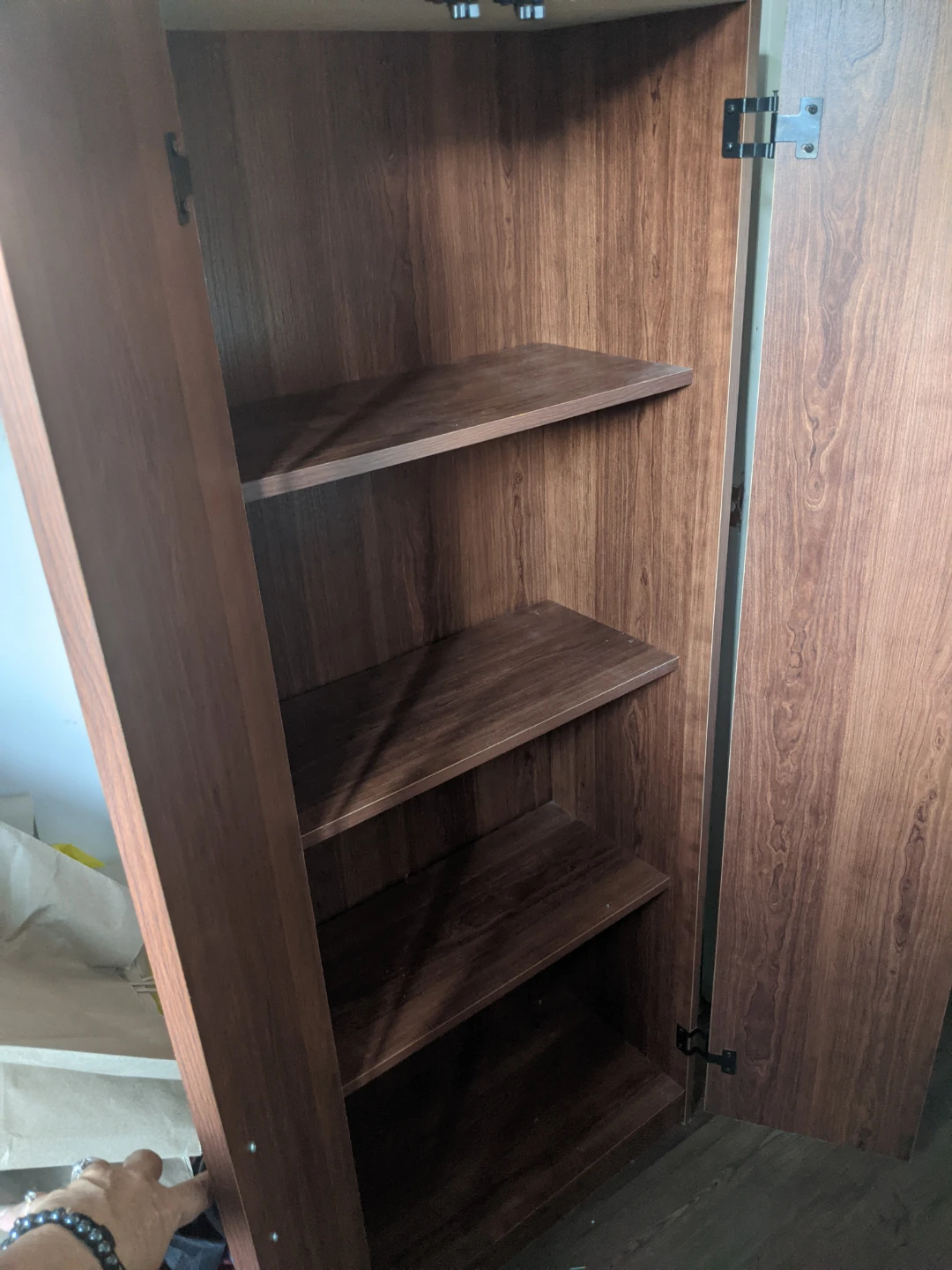 Tall Wooden Storage Cabinet - photo 2