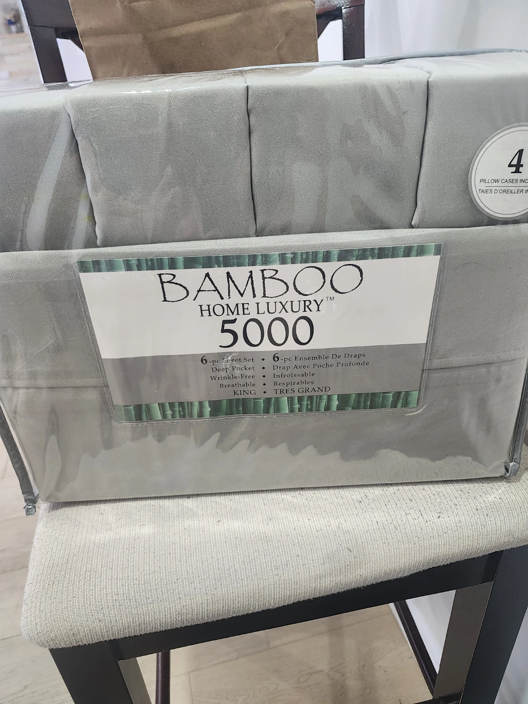 Bamboo Home Luxury 5000 6-Piece King Sheet Set