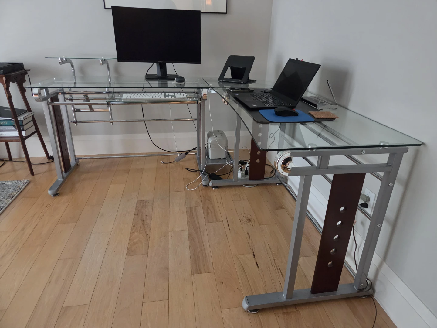 Corner Glass/Chrome Desk - photo 4