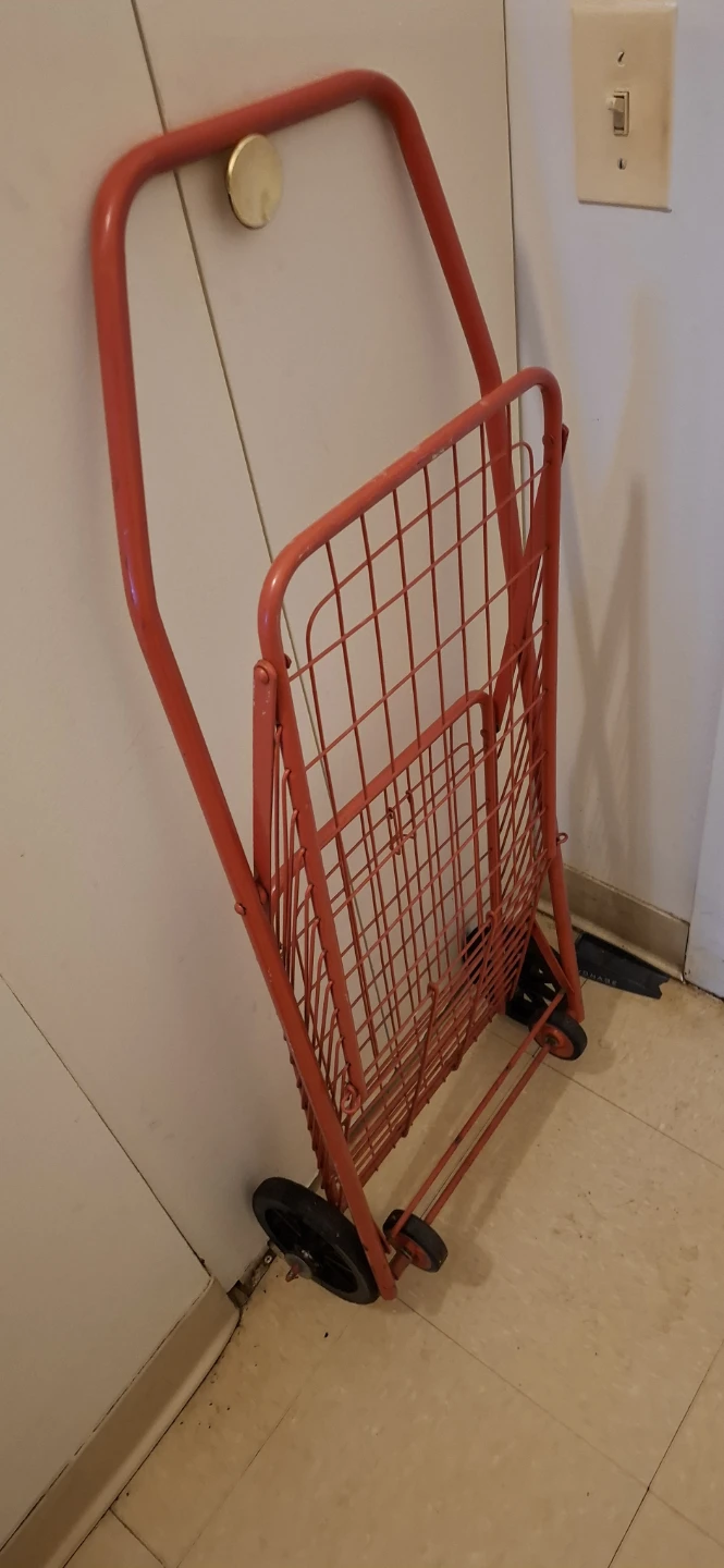 Red Foldable Shopping Cart - photo 3
