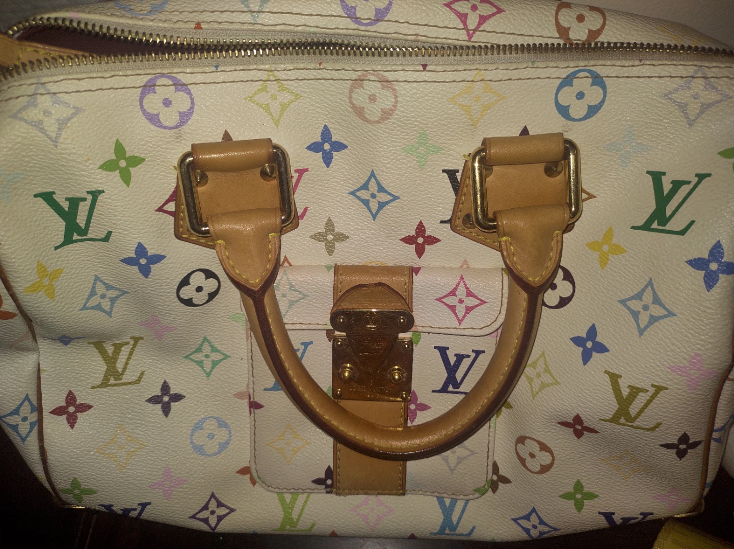 Louis Vuitton Murakami Speedy 30 White