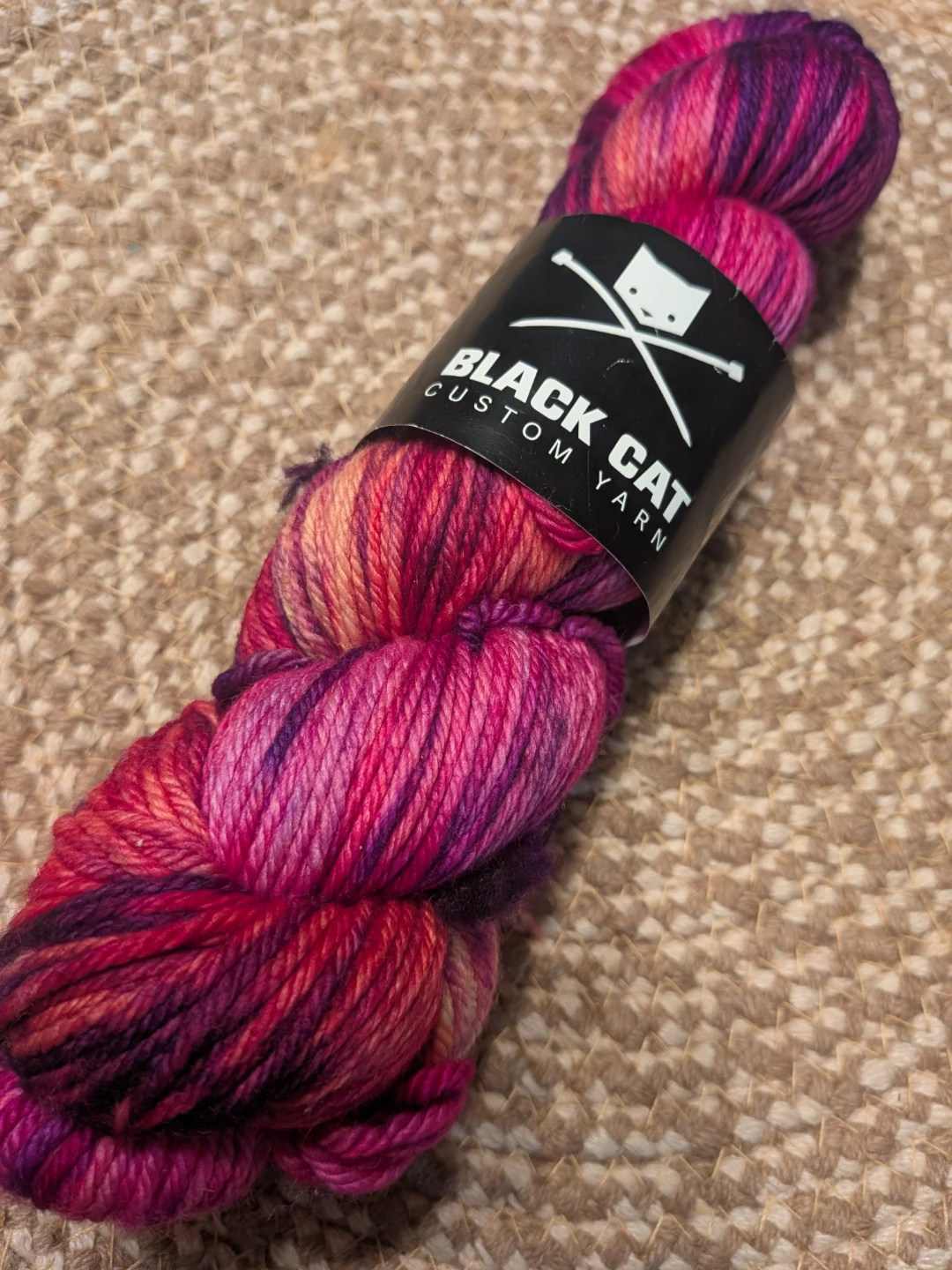 Black Cat Custom Yarn Skein Merino wool - photo 2