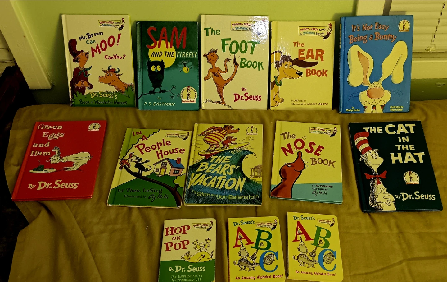Vintage Dr. Seuss Lot 13 Books - The Cat in the Hat + Green Eggs
