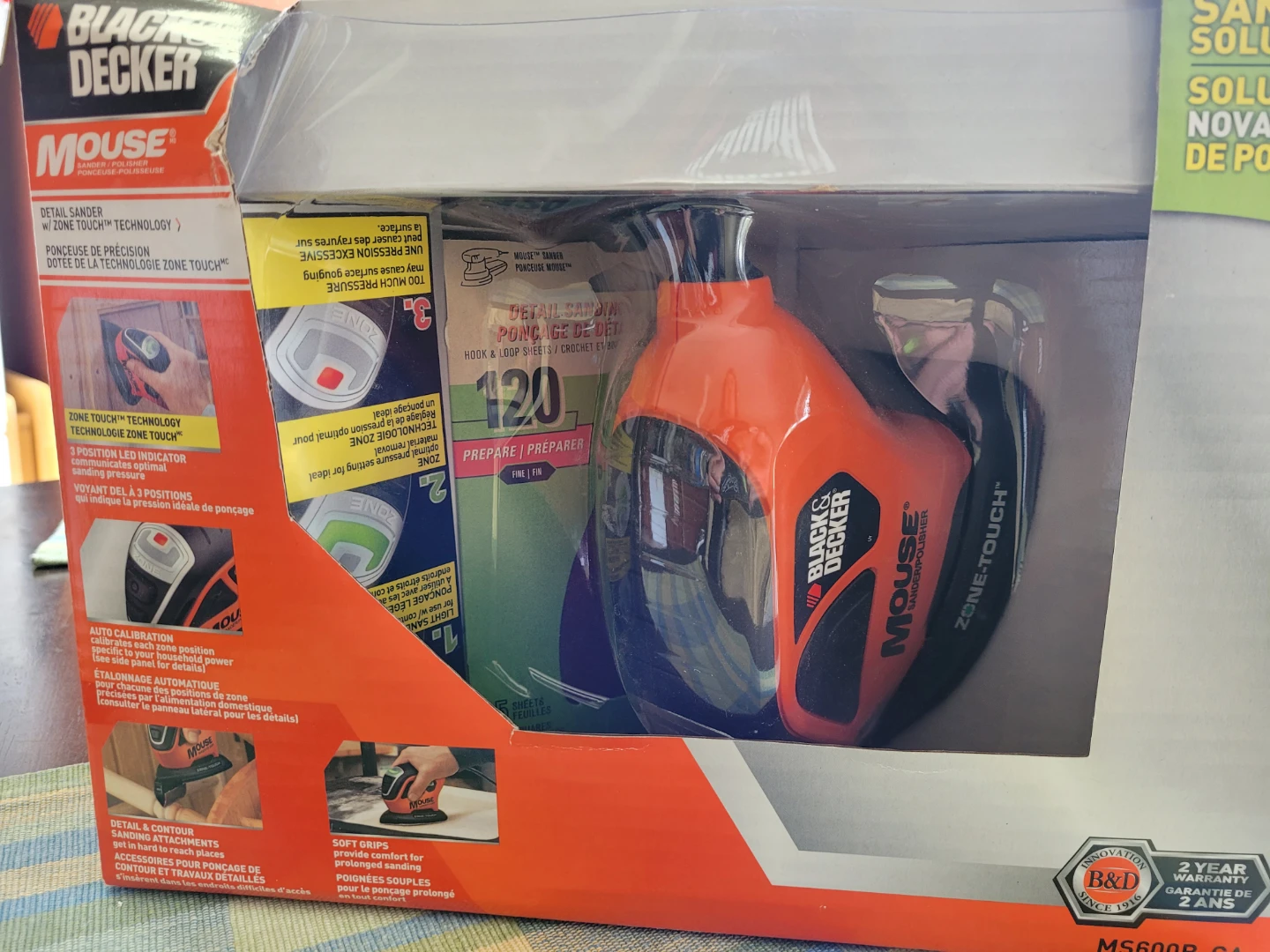 Black & Decker Mouse Detail Sander with Zone Touch - photo 3
