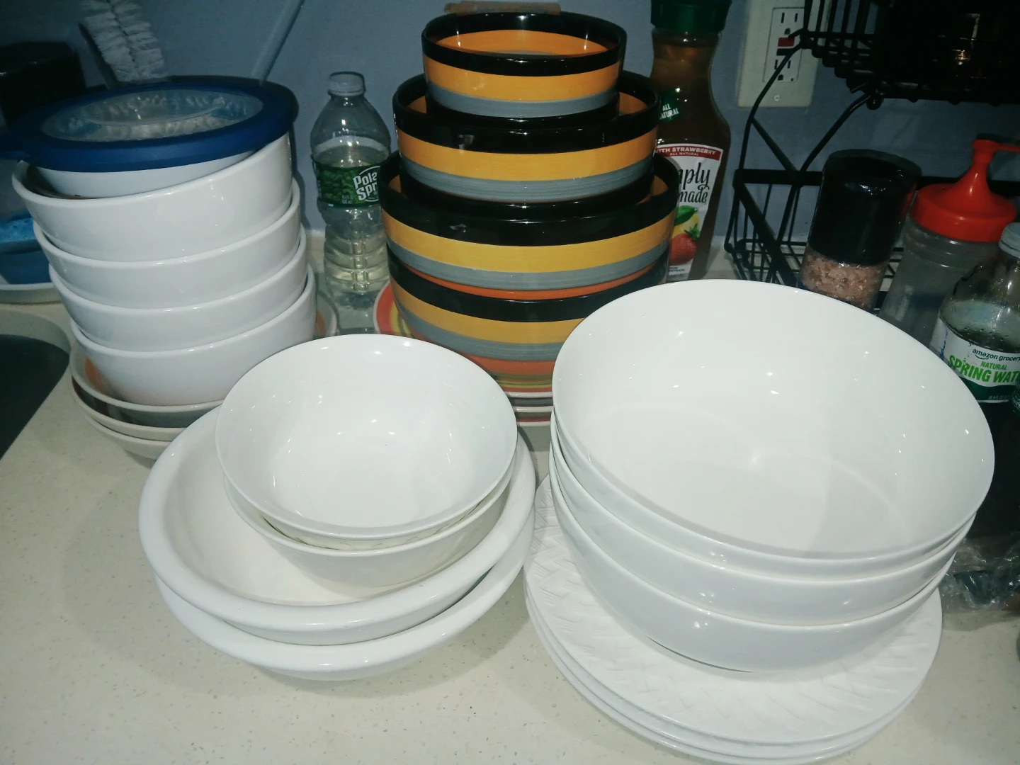 White Ceramic Bowls selling individually