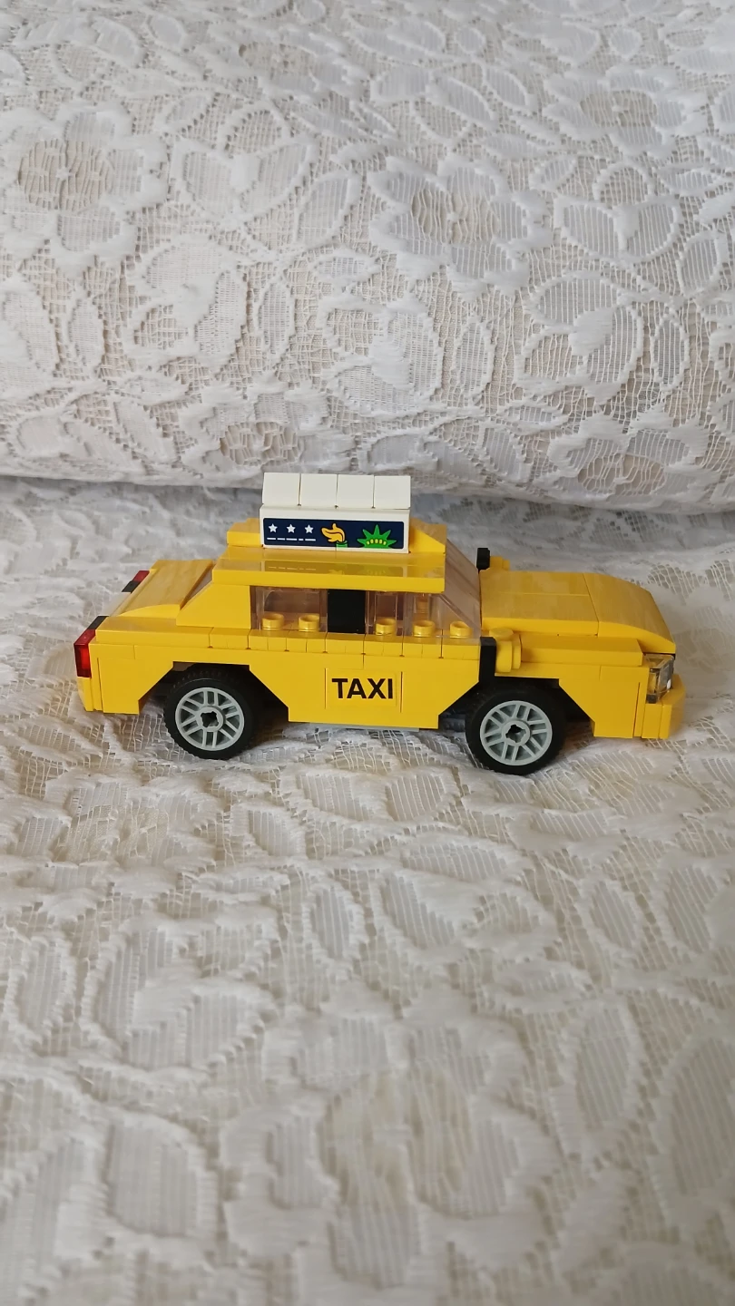 Lego yellow taxi car for $5.00
