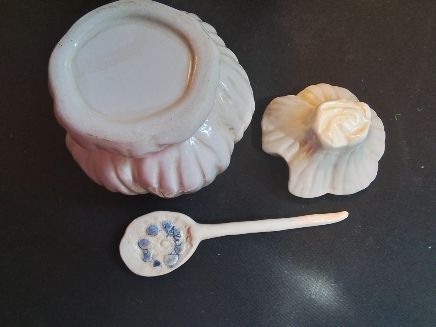 Vintage Mid-Century Ceramic Garlic Condiment Jar - photo 4